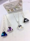 DJ0102 - DIJE PLATA 925 CRISTAL TRIANGLE 6628