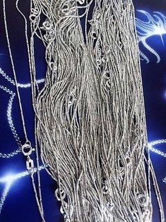 CL0065 - CADENA PLATA 925 RODINADO DIAMANTADA COLARATON
