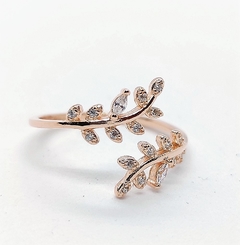 AN9430 ANILLO PLATA 925 BAÑO ORO ROSE 18KTS - comprar online