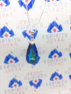 DJ0118 - DIJE PLATA 925 CRISTAL TEAR DROP 6100