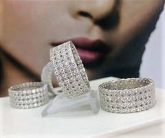 AN9064 ANILLO PLATA 925 RODINADO MICROPAVE en internet
