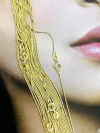 CL0050 - CADENA PLATA 925 RODINADO GOLD DIAMONT