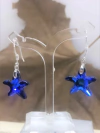 ARO518 AROS COLGANTES CIERRE GANCHO HIPS PLATA 925 CRISTAL STARFISH