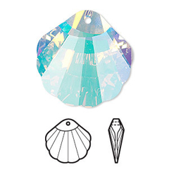 DJ0201 - DIJE CRISTAL SHELL 6723 - Espíritu Joyas Mayorista