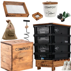 Combo Compostera Jardín 90L + Accesorios Completos en internet