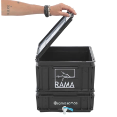 Compostera Urbana Rama 15L con Mesa de Madera + Tapa