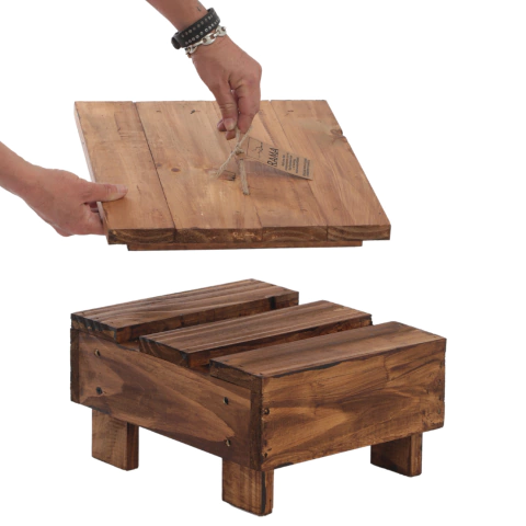 Mesa y Tapa de Madera para Composterás Rama – Modelo Balcón