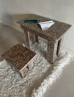 Mesa y banco infantil, material reciclado! - comprar online