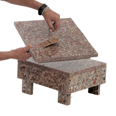 Compostera Balconi 60L + aireador + mesa + tapa