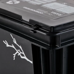 Tapa plástica con bisagra – Modelo Jardín - Rama Somos Composteras