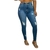 Calça Jeans Feminina Cintura Alta Com Lycra Sal E Pimenta