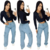 Calça Jean Feminina Wide Leg Pantalona Sal e Pimenta