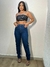 Calça feminina Boyfriend Mom moda Destroied Cintura alta