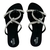 Rasteirinha papete flat stras brilhante casual confortavel - comprar online