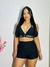 Conjunto Top Cropped e Short Letreiro Feminino Sal e Pimenta