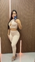 Conjunto Top E Calça Feminino 3d Tecido Canelado Blogueira Sal e Pimenta na internet