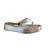 Tamanco Flatform Confortável Chinelo De Dedo Sandália Papete Sal e Pimenta