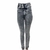 Calça Jeans Preta com Lycra cintura alta ziper Skinny strech