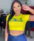Cropped Blusinha Copa do Brasil Feminino curto Sal e Pimenta - comprar online