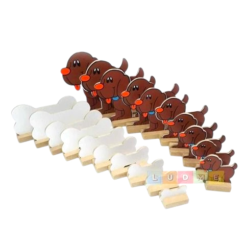 Seriación Con Base De Madera - Perrito Y Huesito - comprar online