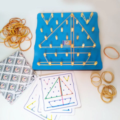 Geoplano isométrico: Para crear con copia de patrones