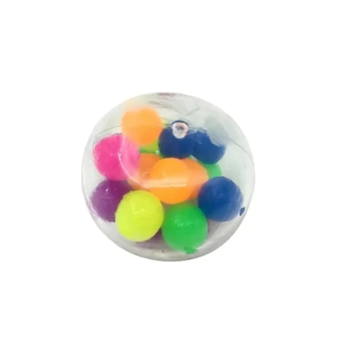 Pelota apretable con pelotitas