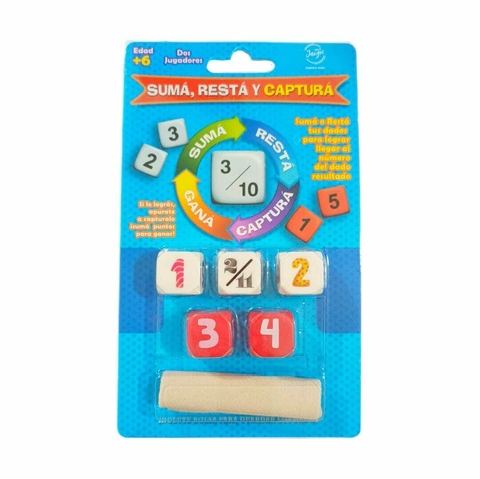 Juego de dados: Sumá, restá y capturá - comprar online