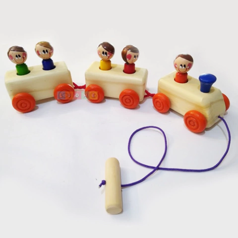 Tren de arrastre - Juguete artesanal