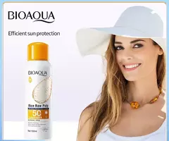 Spray protector solar a base de arroz Bioaqua