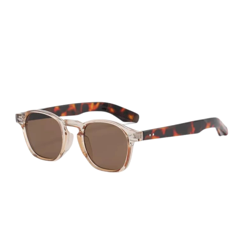 Óculos Cronos - Champagne com Animal Print