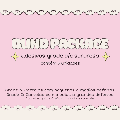 Blind Package de Adesivos Grade B/C | Adesivos - comprar online