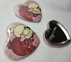 Botón en forma de corazón - varios diseños en internet