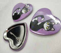 Botón en forma de corazón - Gatitos en internet