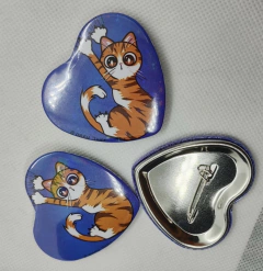 Botón en forma de corazón - Gatitos - comprar en línea