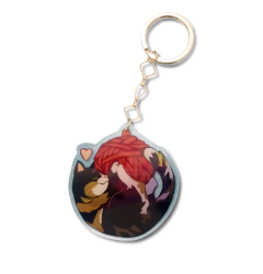 GATITO con ESTAMBRE - Llavero - 7cm