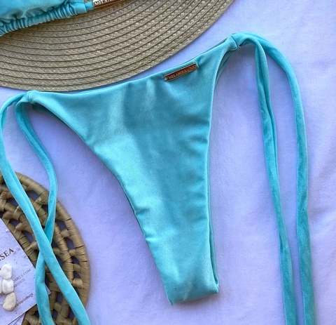 Calcinha Cortininha- Azul BB