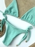 Biquíni Cortininha- Verde Água Texturizado - comprar online