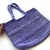 Bolsa de crochê lilás G