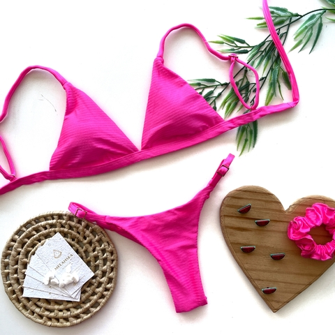 Biquíni Sea- Pink Texturizado