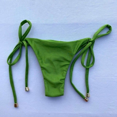 Calcinha Cortininha- Verde Brilho