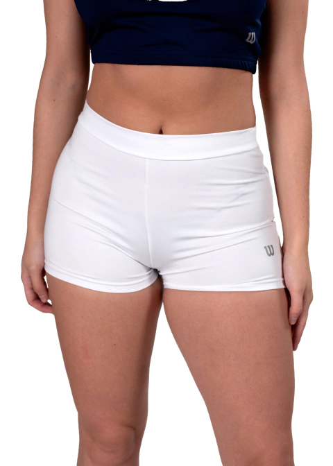 Short blanco Wilson Training para mujer, modelo XVIII.