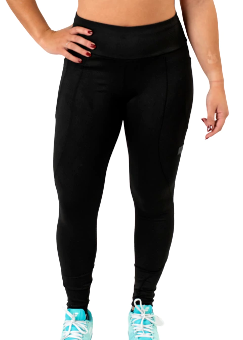 Calza larga negra Wilson Training XCIV para mujer, ideal para entrenamiento deportivo y fitness