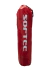Bolsa plegable roja con logo Softee para canasto de pelotas.