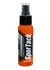 Botella de Spray Sportack Antideslizante de color naranja con tapa negra
