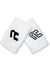 Muñequeras Royal Logo X2 de color blanco con logotipo negro