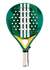 Paleta Adidas Drive Light 3.4 2025 para pádel en color verde y amarillo, con diseño de perforaciones y detalles en blanco.