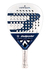 Paleta de pádel Bullpadel Vertex 04 APA Mundial en color blanco y azul.