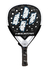 Paleta de pádel Hirostar Alien 24k - Tolito Aguirre, diseño moderno en negro y blanco.