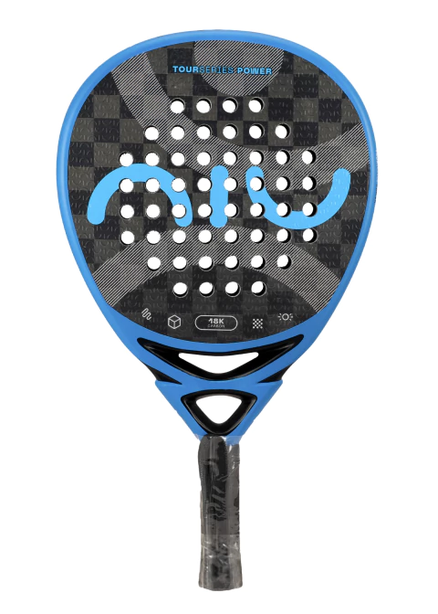 Paleta de pádel Niu Tour Series Power 18k en color azul y negro