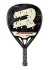 Paleta de pádel Royal Europe Pro Carbon Twill 6k en color negro con detalles blancos.